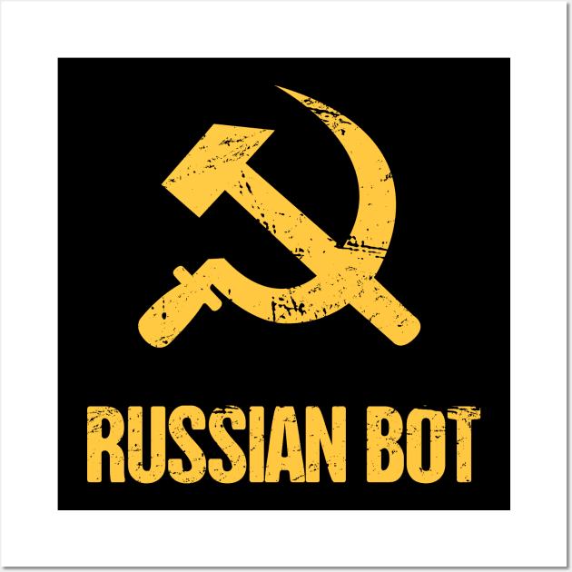 Funny Russian Bot / Internet Troll Wall Art by MeatMan